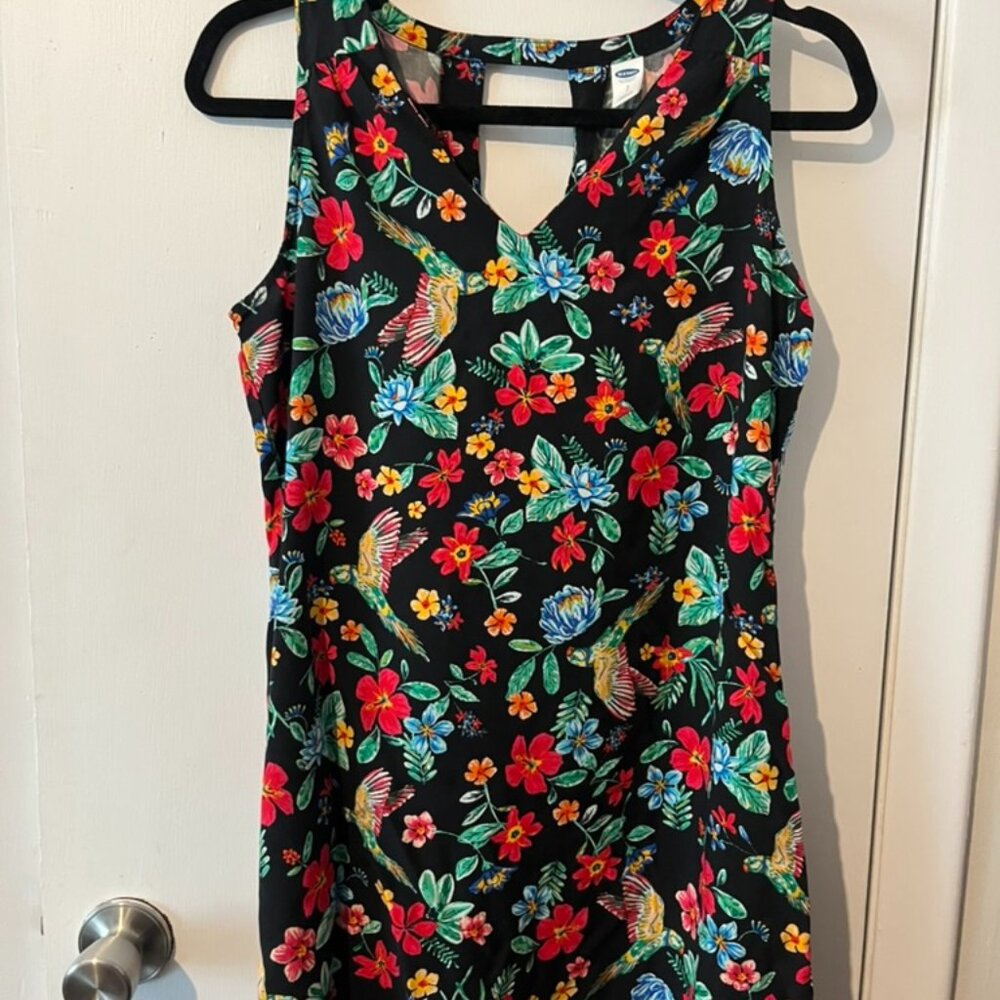OLD NAVY SLEEVELESS SUN DRESS MULTI COLOR SZ SP
